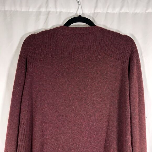 Exofficio Wool Blend Sweater Men's XXL Burgundy Long Sleeve Crew Neck Pullover - Picture 7 of 8